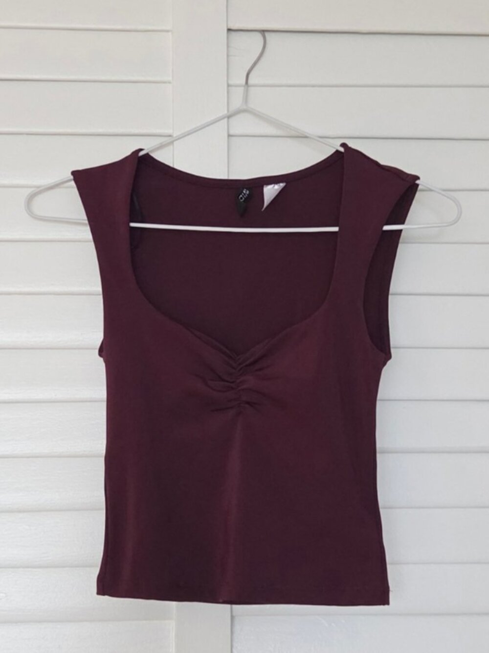 H&M - Gathered Sleeveless Top